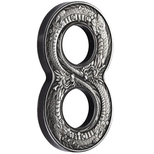 Moneta argento figure eight - argento,