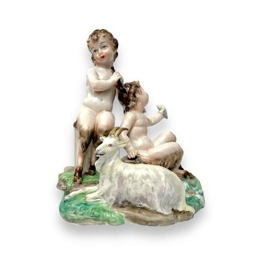 Due fauni con capro inizio - due,