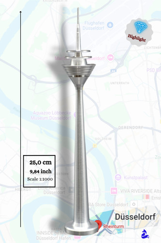Der rheinturm modello della - der,