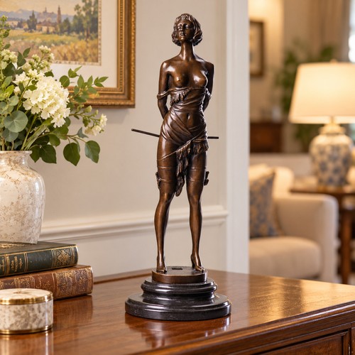 Scultura bronzo donna - bronzo,