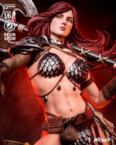 Red sonja 24 scultura - red,